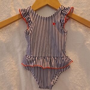 Carter's Striped Navy and White Swimsuit